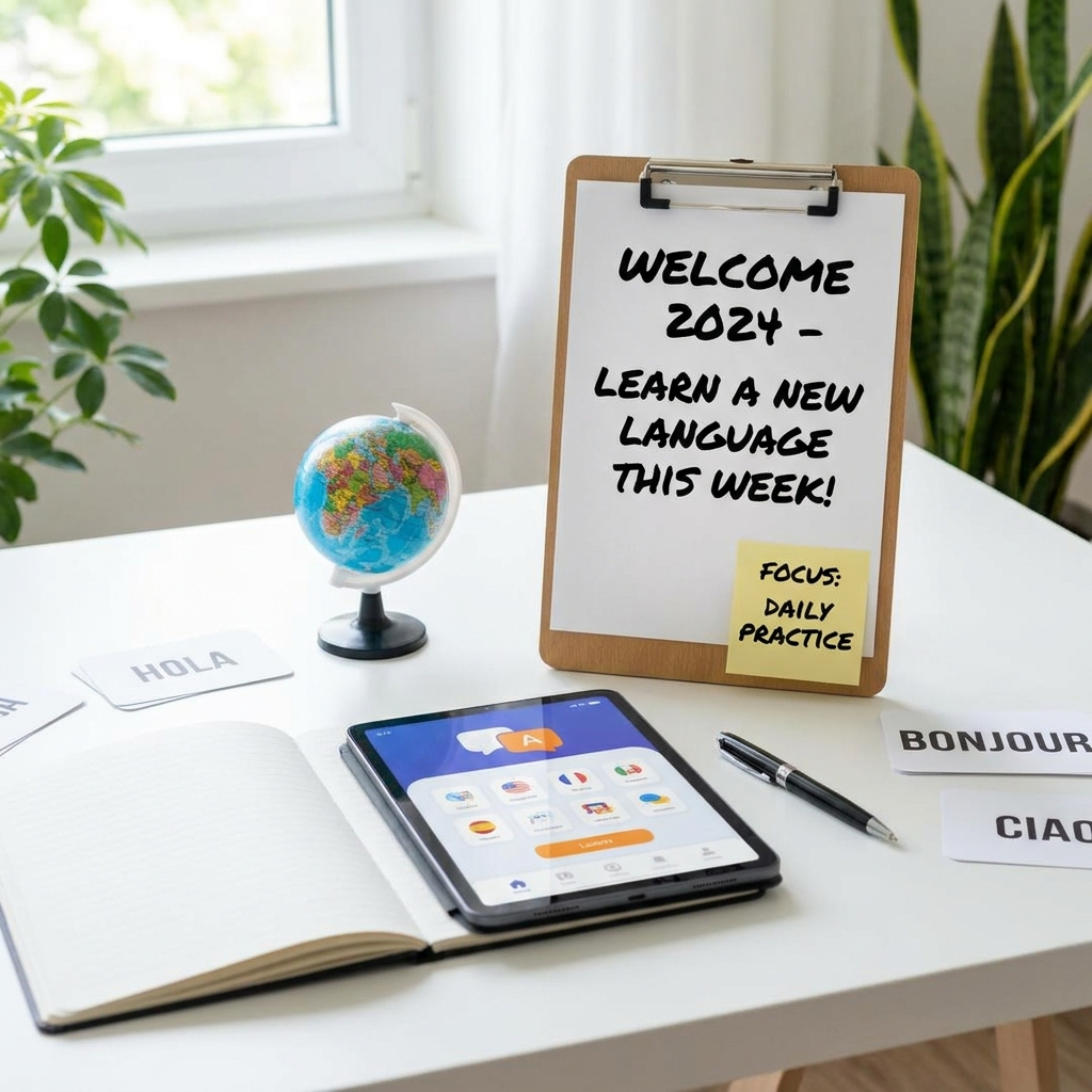 Welcome 2024 - Learn a New Language This Week!