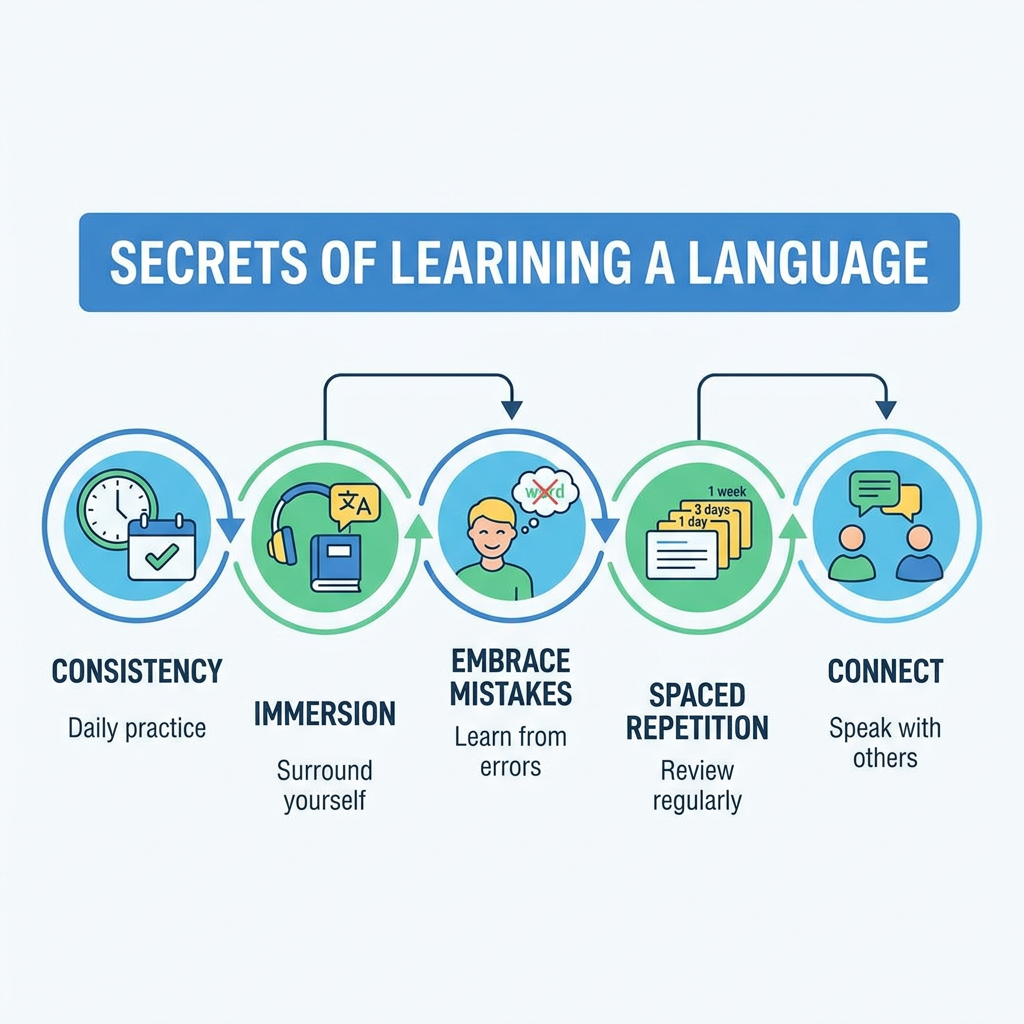 Secrets of learning a language