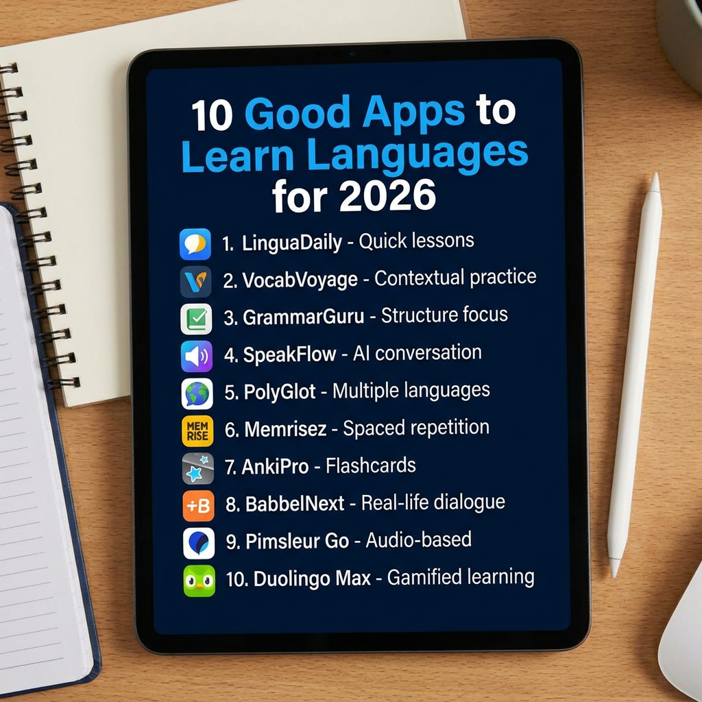 10 Good Apps to Learn Languages for 2026