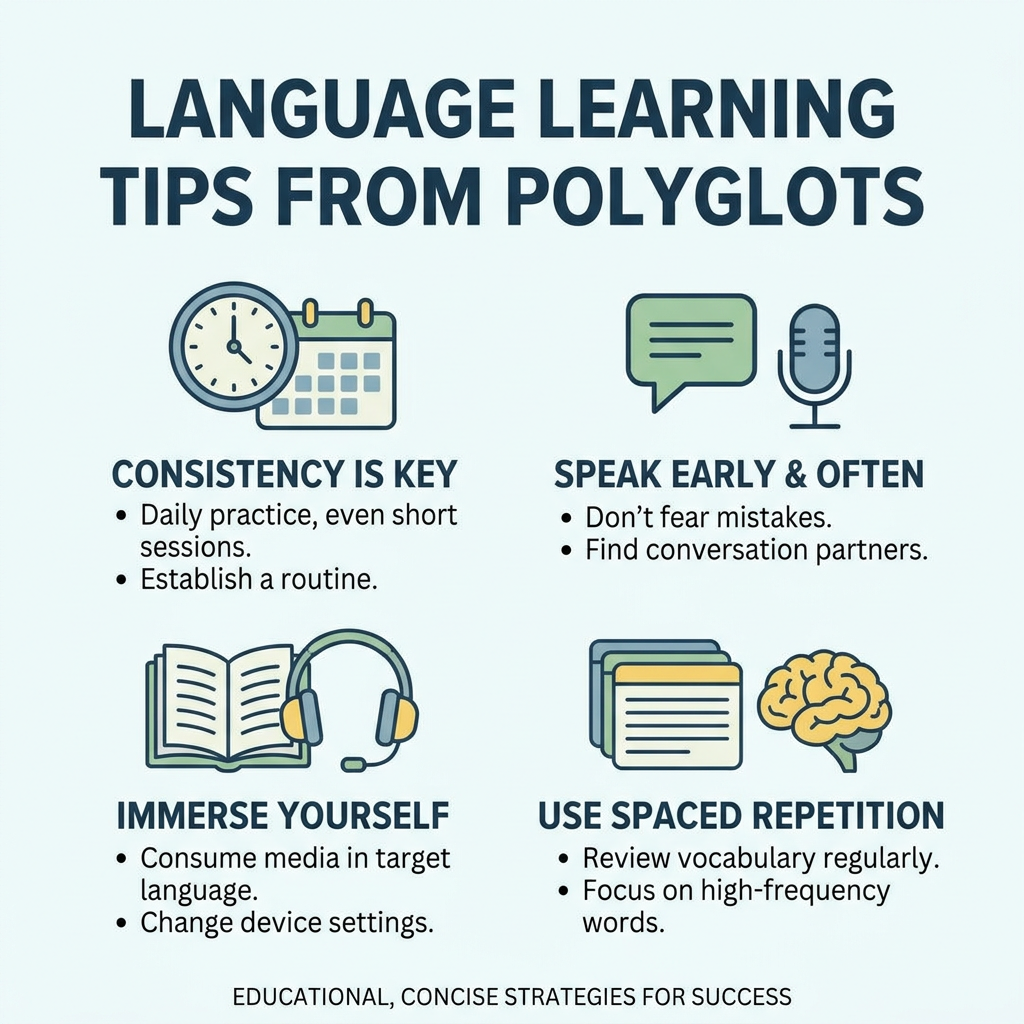 Language learning tips from top polyglots