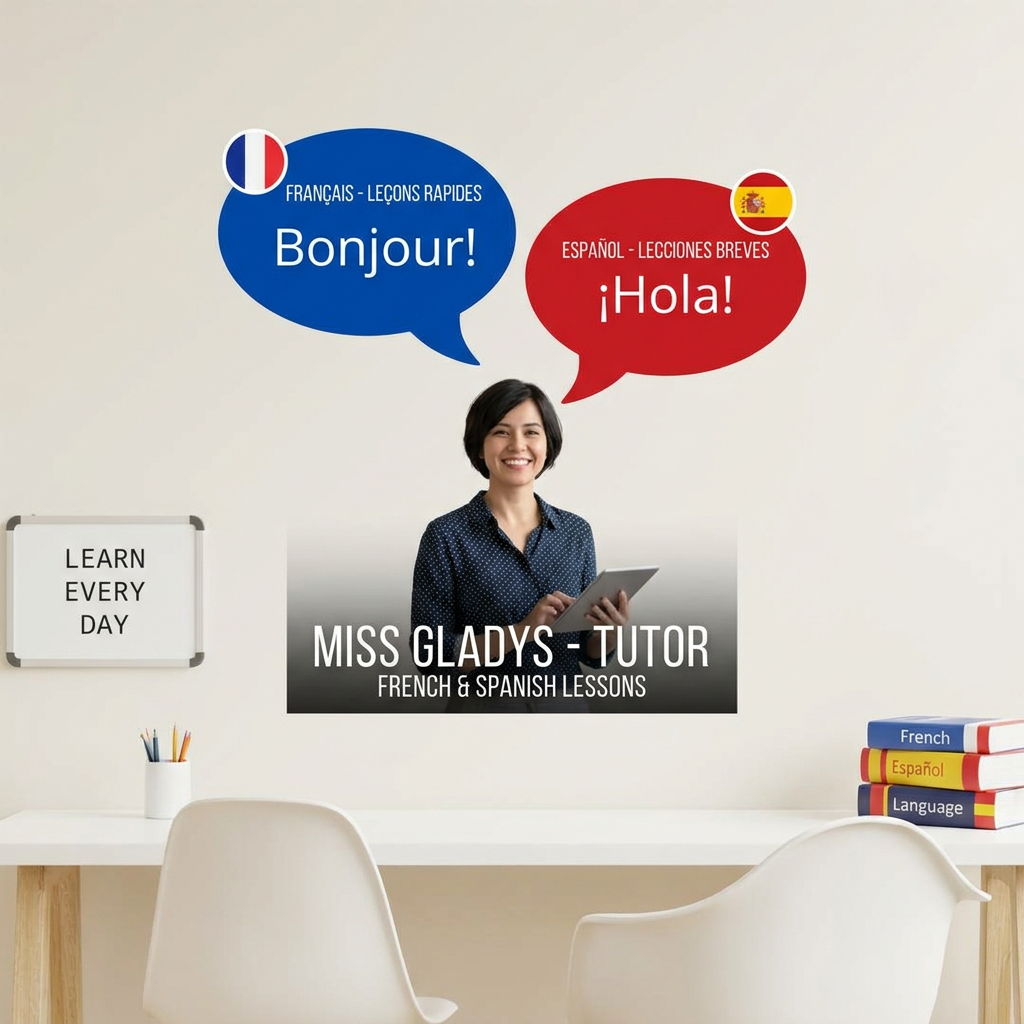 FRENCH & SPANISH LESSONS - MISS GLADYS